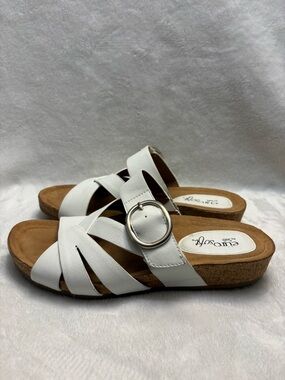 Eurosport Womens Gwenda White  Sandals Sz 8M